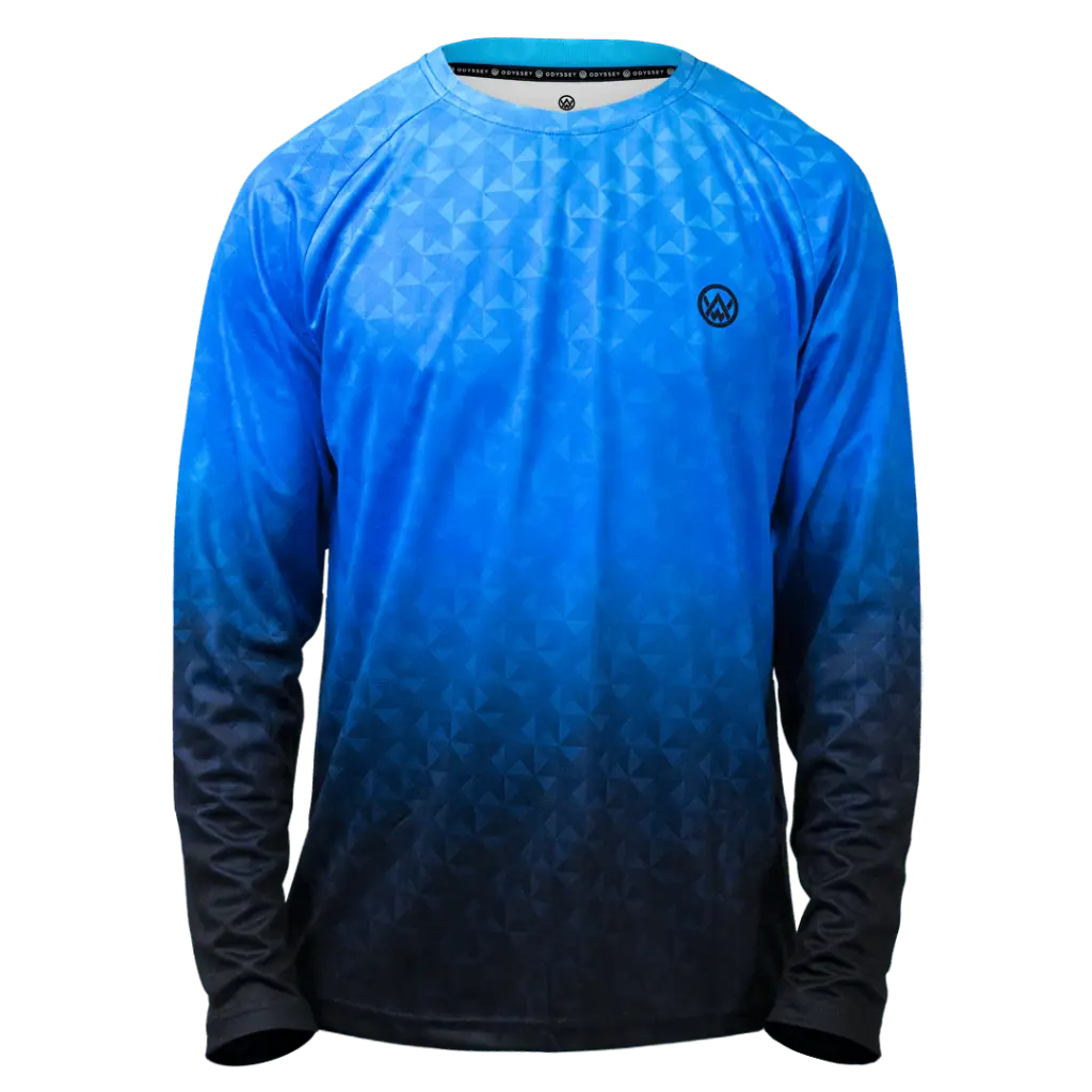 Triangulation Cobalt Long Sleeve MTB Jersey