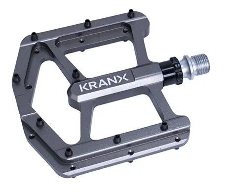 Gunmetal Grey MTB Platform Pedals Luxe