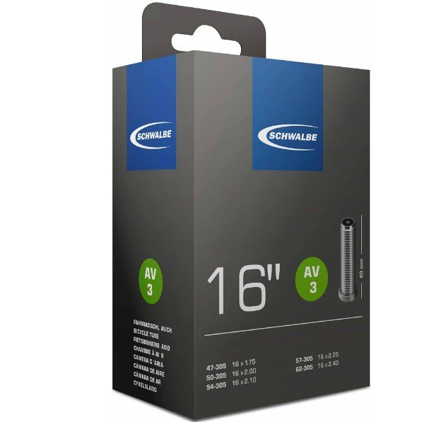 Schwalbe Tube 16-18 inch x 1.1-1.4 Schrader Brompton