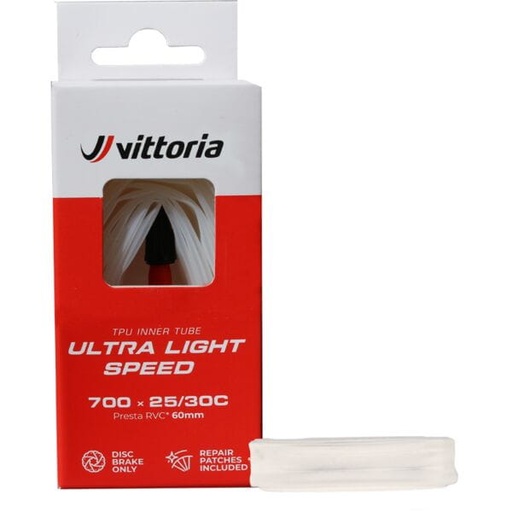 [TYV0514] Vittoria Ultra Light Speed 700x25/30 FV presta RVC 60mm Inner Tubes