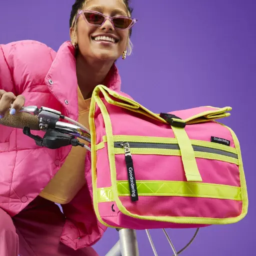 [GO013] Neon Handlebar Bag Pink