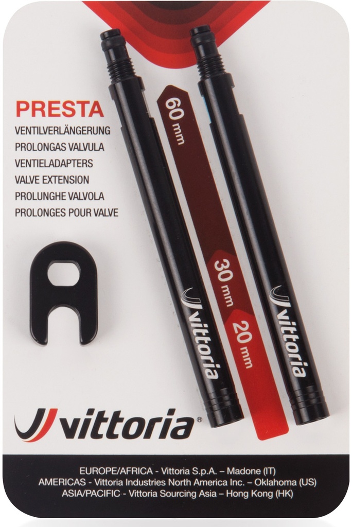 Vittoria Presta Valve Extensions 60mm + Spanner