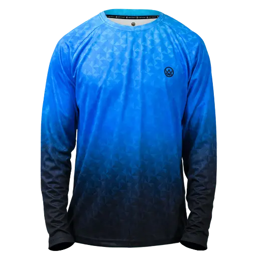 Triangulation Cobalt Long Sleeve MTB Jersey
