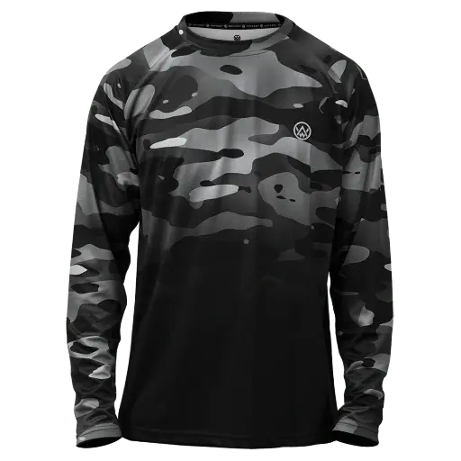 Dark Camo Long Sleeve MTB Jersey